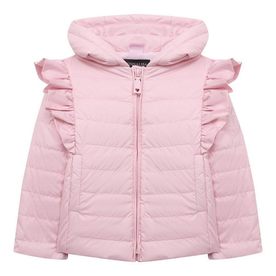 Baby Girls Pink Frill Jacket