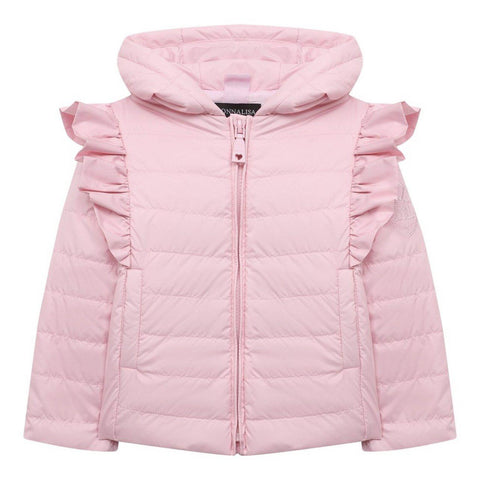 Monnalisa Baby Girls Pink Frill Jacket