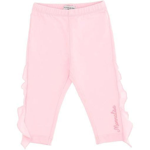 Monnalisa Baby Girls PInk Ruffle Leggings