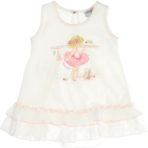 Monnalisa Baby Girls White Tunic Top