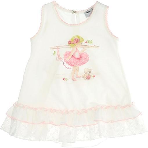 Baby Girls White Tunic Top