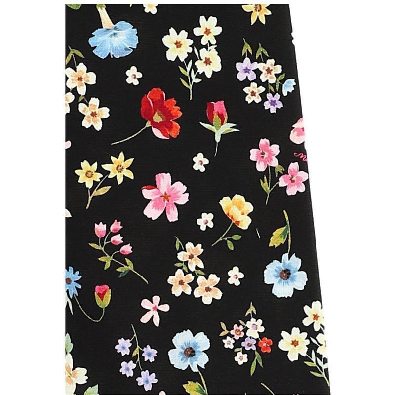 Monnalisa Girls Black Floral Leggings