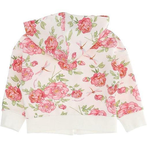 Monnalisa Girls Floral Hooded Jacket