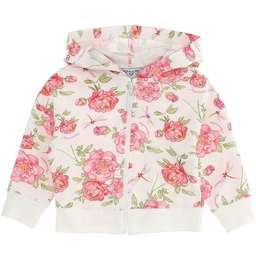 Monnalisa Girls Floral Hooded Jacket