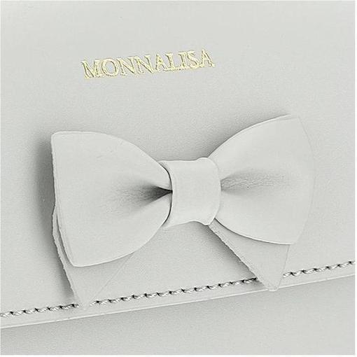 Monnalisa Girls Grey Bow Bag