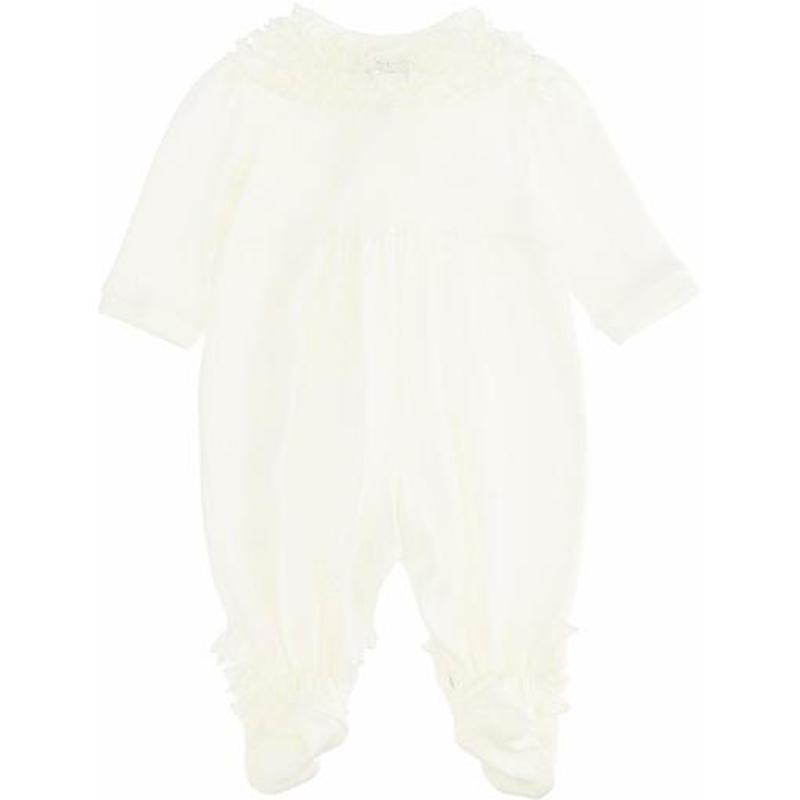 Monnalisa Girls Ivory Ruffle Babygrow