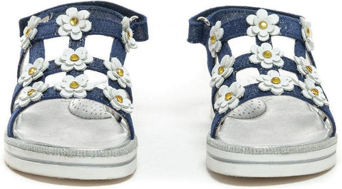 Monnalisa Girls Navy Daisy Sandals