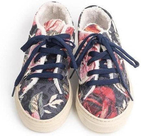 Monnalisa Girls Navy Flower Trainer