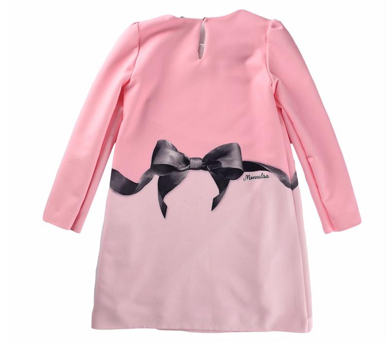 Monnalisa Girls Pink Alice Dress