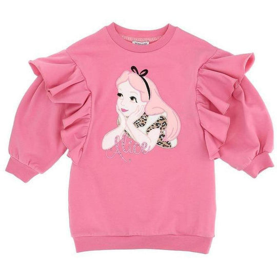Girls Pink Alice Jumper Dress