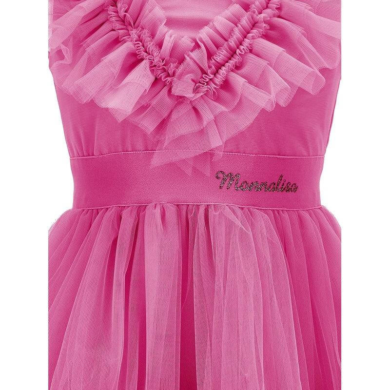 Monnalisa Girls Pink Tulle Dress