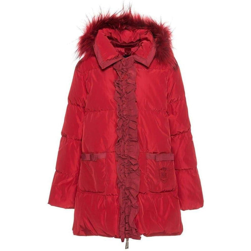 Monnalisa Girls Red Down Padded Coat