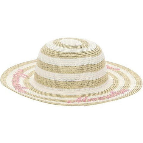 Monnalisa Girls Straw Beach Hat