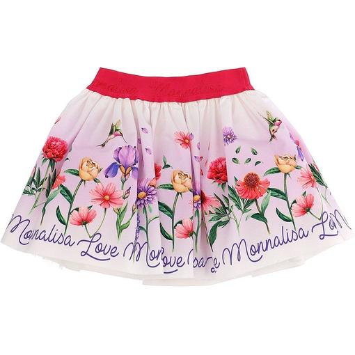 Monnalisa Girls Summer Flower Skirt