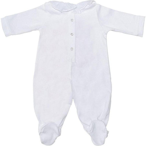 Monnalisa Girls White Bow Babygrow