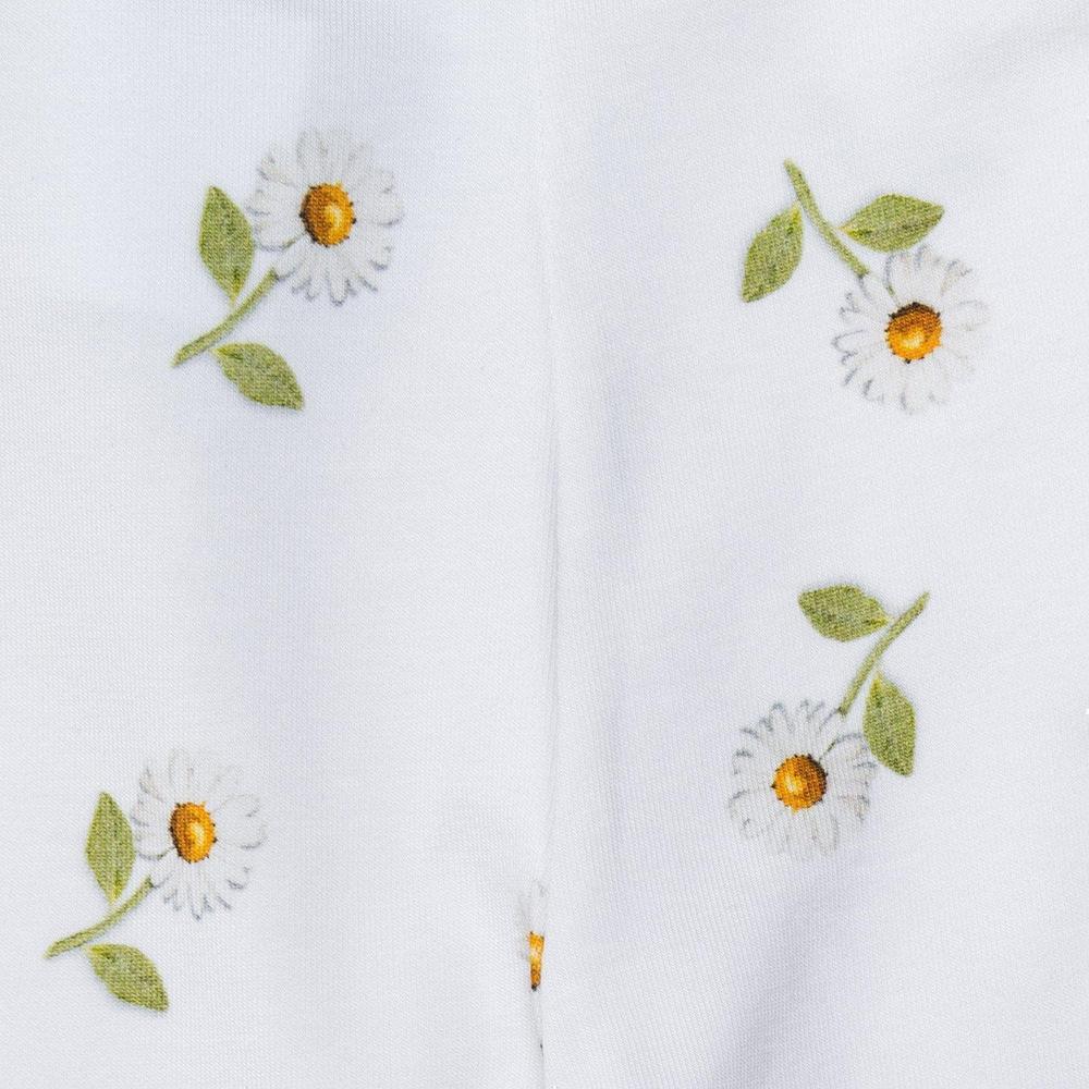 Monnalisa Girls White Daisy Leggings