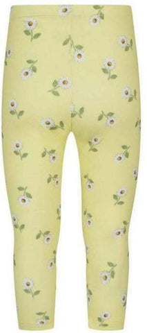 Monnalisa Girls Yellow Daisy Leggings