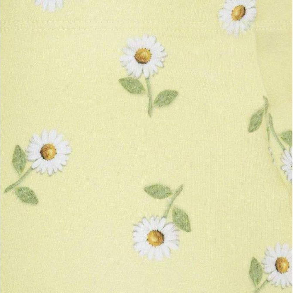 Monnalisa Girls Yellow Daisy Leggings