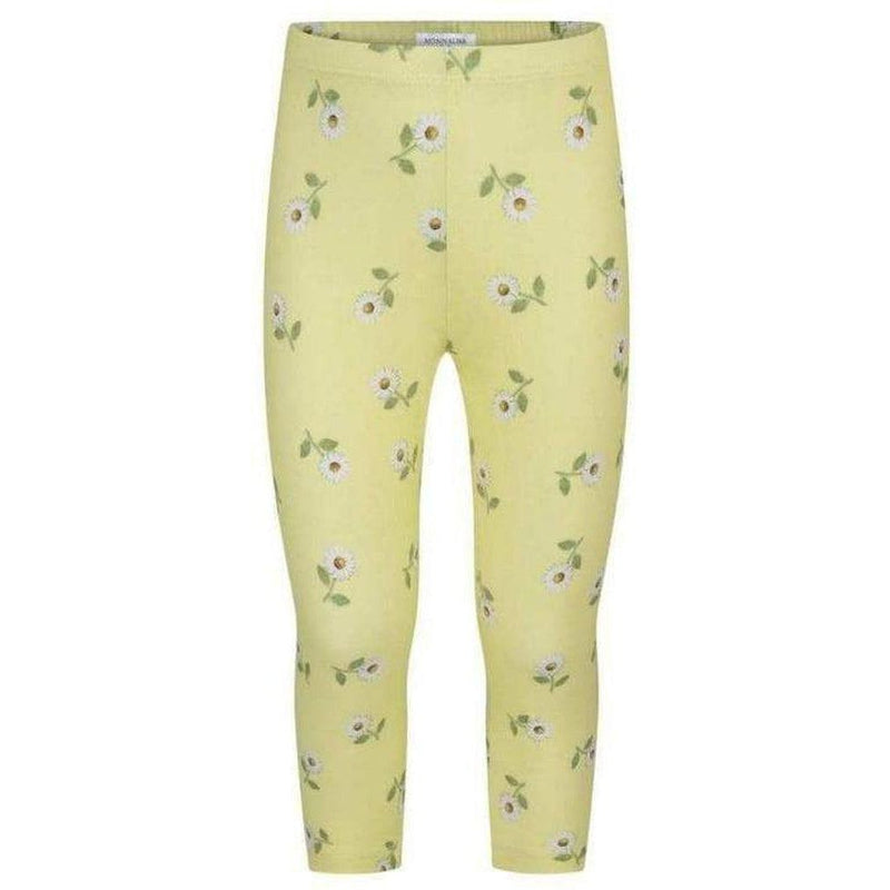 Monnalisa Girls Yellow Daisy Leggings