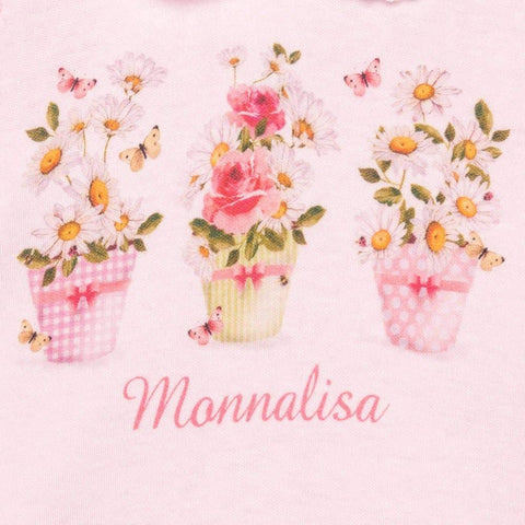 Monnalisa Romantic Daisy' Pale Pink Shortie