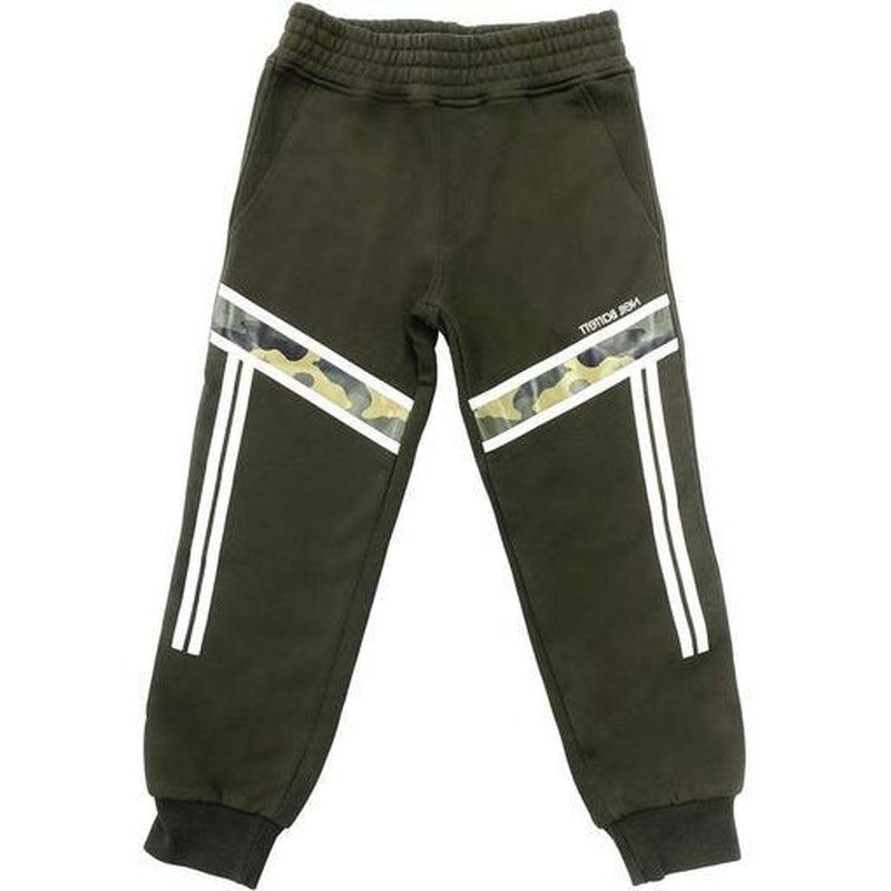 Neil Barrett Boys Khaki Camoflauge Joggers