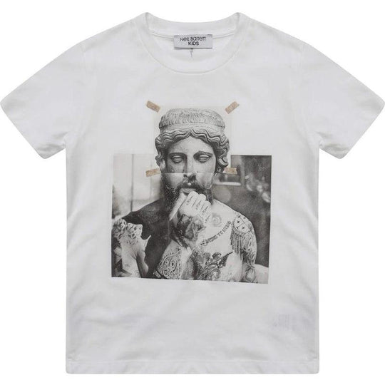 White  Statue Jersey T-Shirt