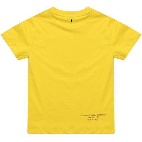 Neil Barrett Yellow Insect Jersey T-Shirt