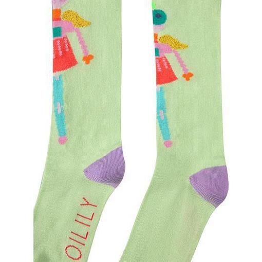 Oilily Girls Green Mafalda Knee Socks