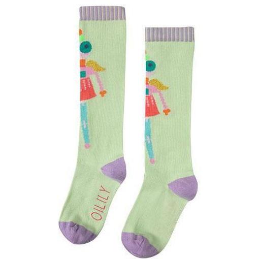 Girls Green Mafalda Knee Socks