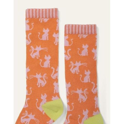 Oilily Girls Orange Minoes knee socks