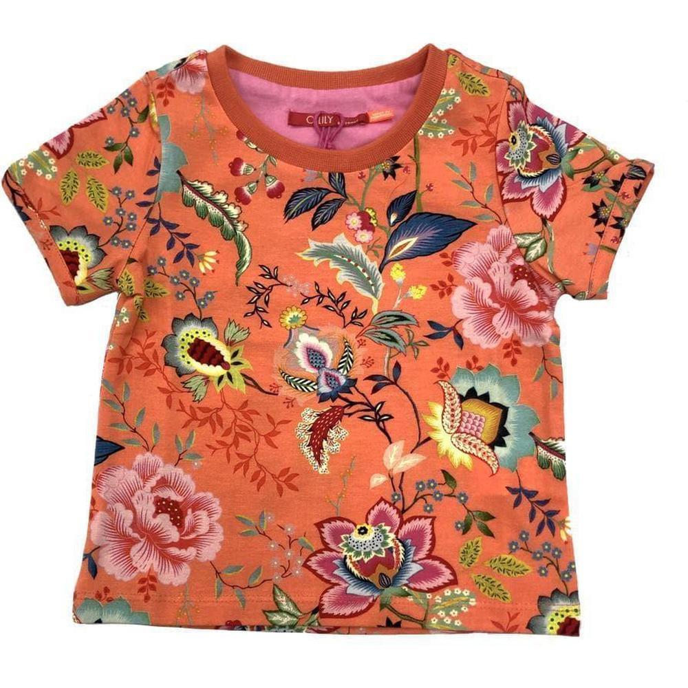 Oilily Girls Orange Tof short sleeve T-shirt