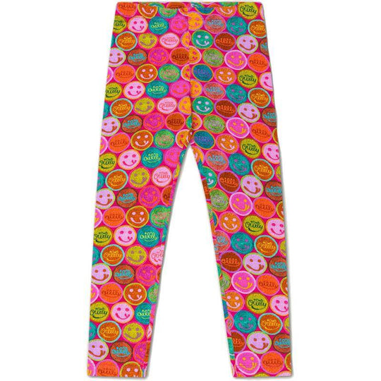 Girls Pink Peppy Leggings
