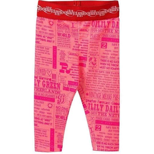 Girls Pink Taski leggings