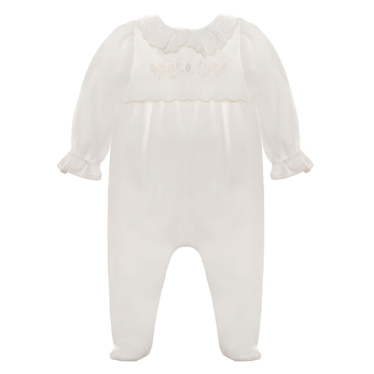 Baby Girls Cream Babygrow