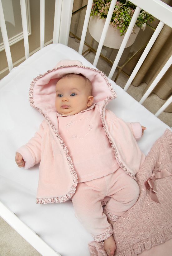 patachou Baby Girls Pink Coat