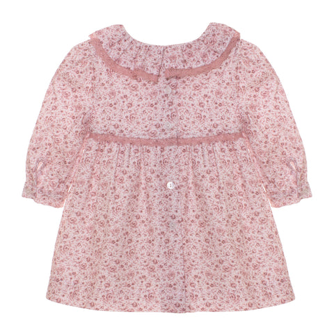 patachou Baby Girls Pink Roses Dress