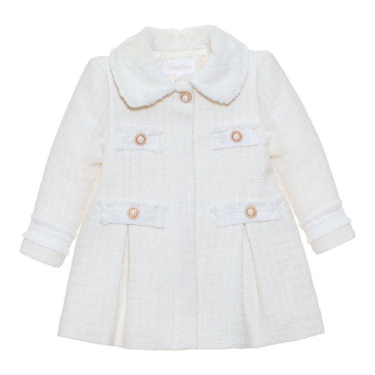 Girls Cream Coat