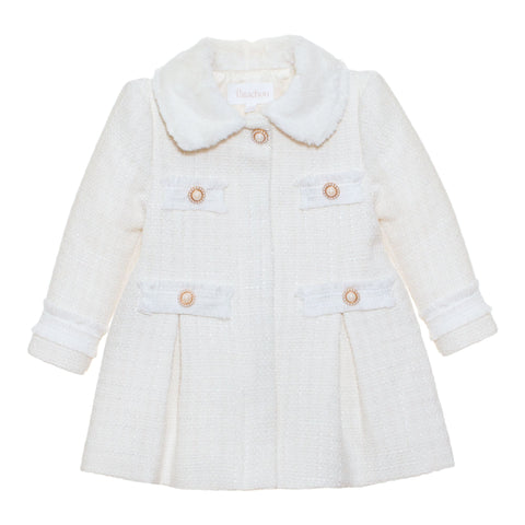 patachou Girls Cream Coat