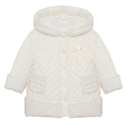 patachou Girls Cream Coat