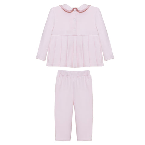 patachou Girls Pink Bow Legging Set