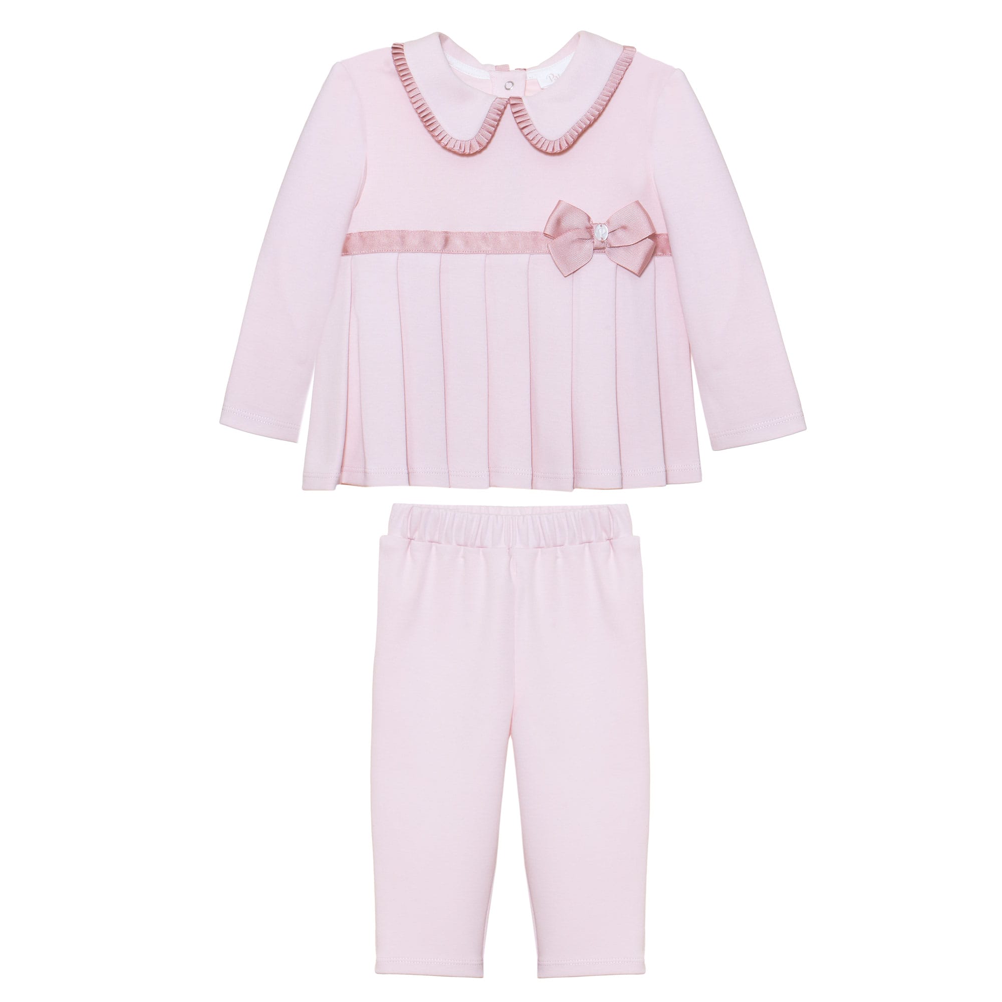 patachou Girls Pink Bow Legging Set