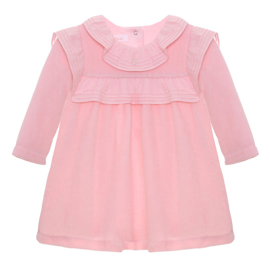 Girls Pink Frill Dress