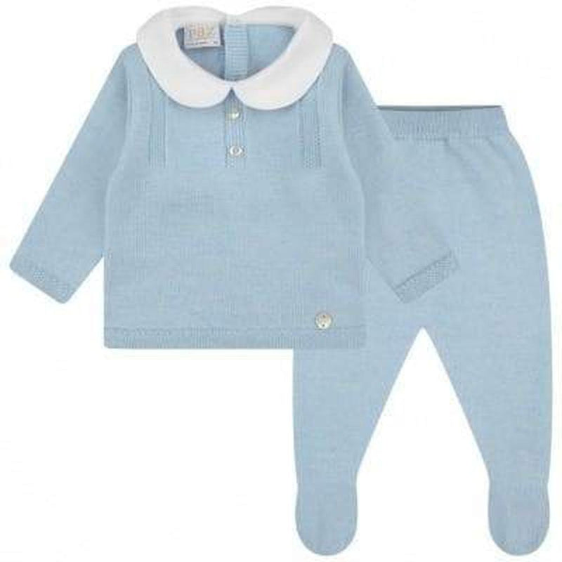 Paz Rodriguez Baby Boys Blue Two Piece Set