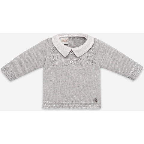 Paz Rodriguez Baby Boys Grey 'Perseo' Knitted Set