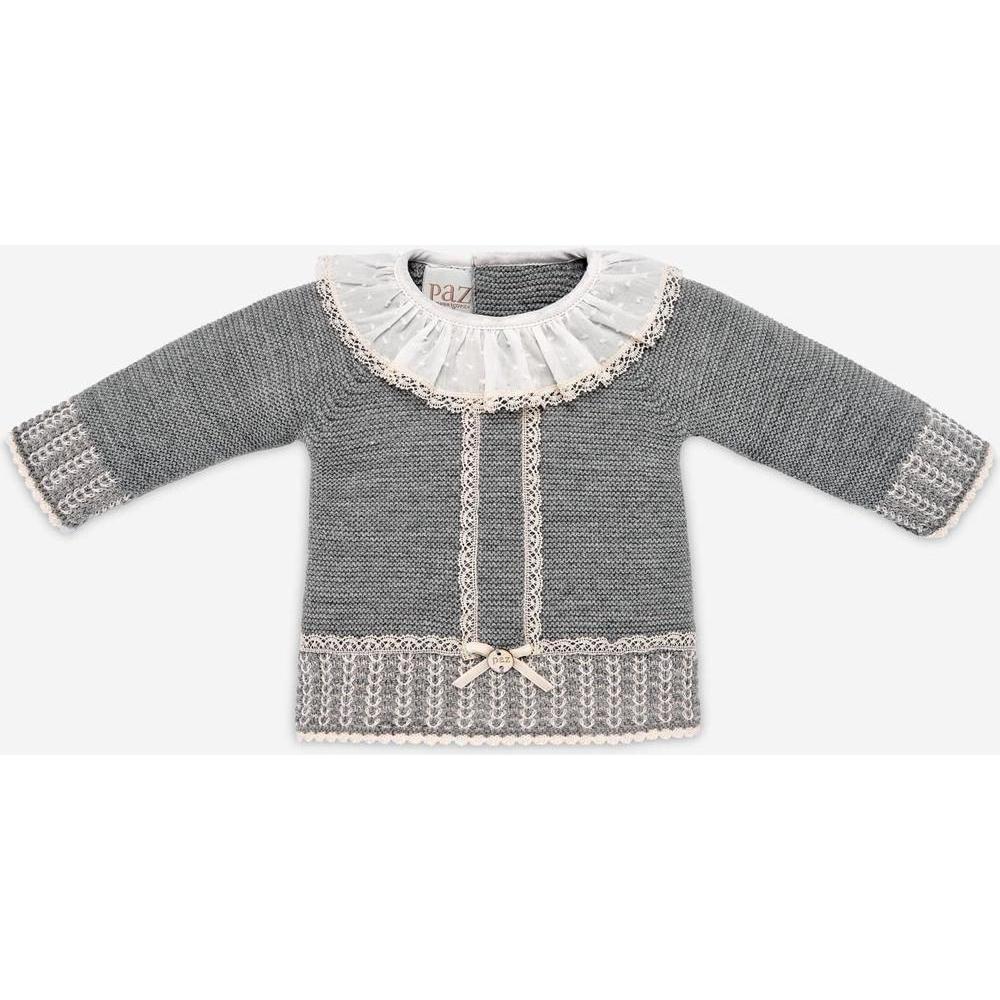 Paz Rodriguez Baby Grey 'Saturno' Knitted Set