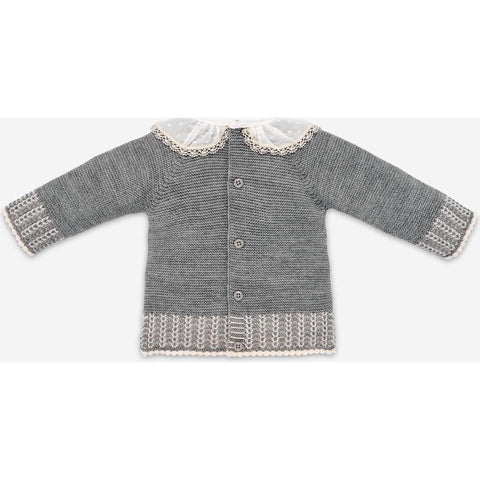 Paz Rodriguez Baby Grey 'Saturno' Knitted Set