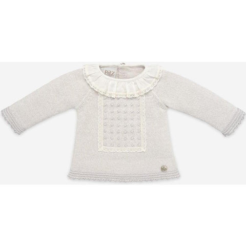 Paz Rodriguez Baby Pale Grey 'Perseo' Knitted Set
