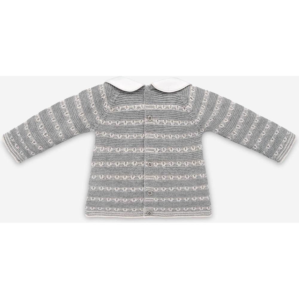 Paz Rodriguez Boys Pale Grey 'Saturno' Knitted Set