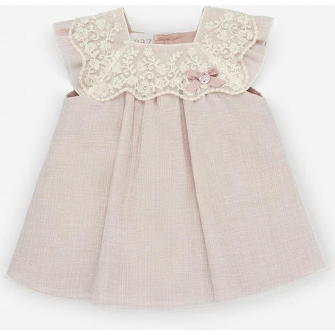 Paz Rodriguez Dusty Pink Woven Dress