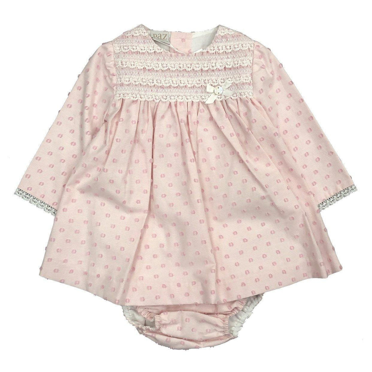 Paz Rodriguez Girls Chalk Pink Dress Set